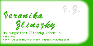 veronika zlinszky business card